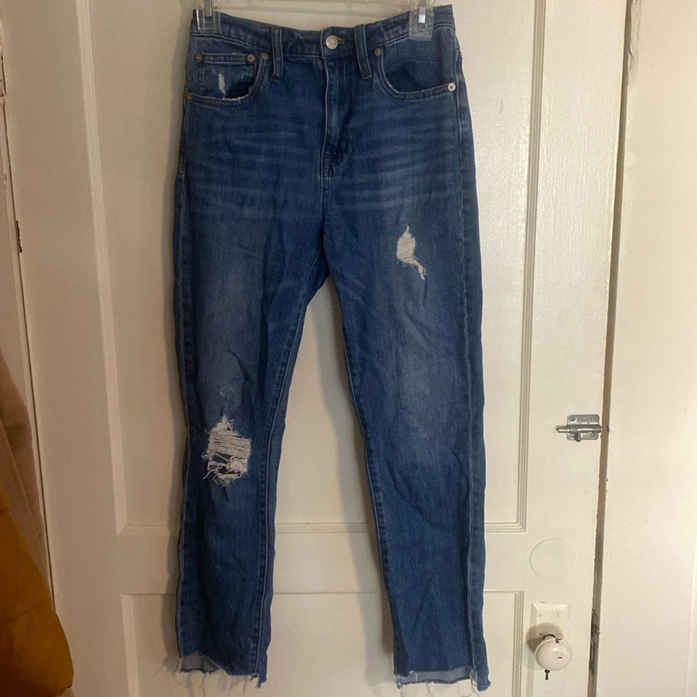 Madewell high rise slim boyfriend jean